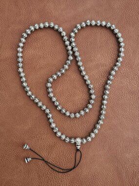 925 SILVER MANTRA MALA BEADS